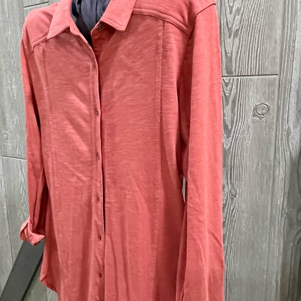 Nordstrom Coral Button-Down Shirt